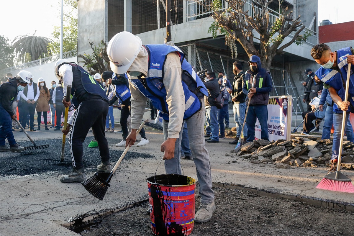 En marzo continuará programa de bacheo en Puebla; analizan que sea nocturno 1 programa de bacheo