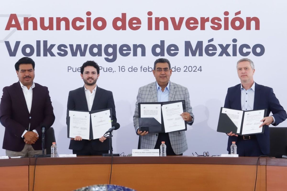 Anuncian gobierno de Puebla y Volkswagen de México inversión por cerca de 1,000 mdd en electromovilidad 1 Puebla y Volkswagen inversión extranjera en 2024