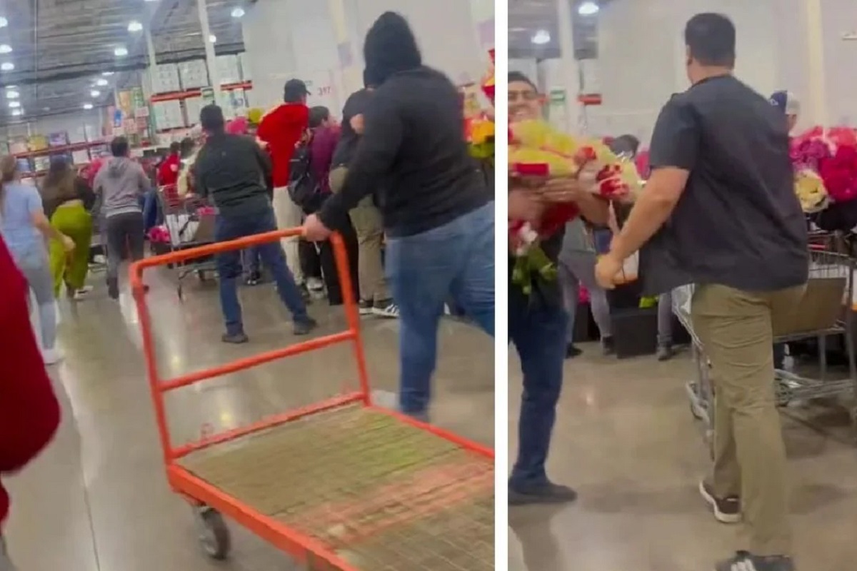 VIDEOS: Revendedores de Costco pelean por ramos de flores para el 14 de febrero 1 revendedores de costco se pelean por ramos de flores