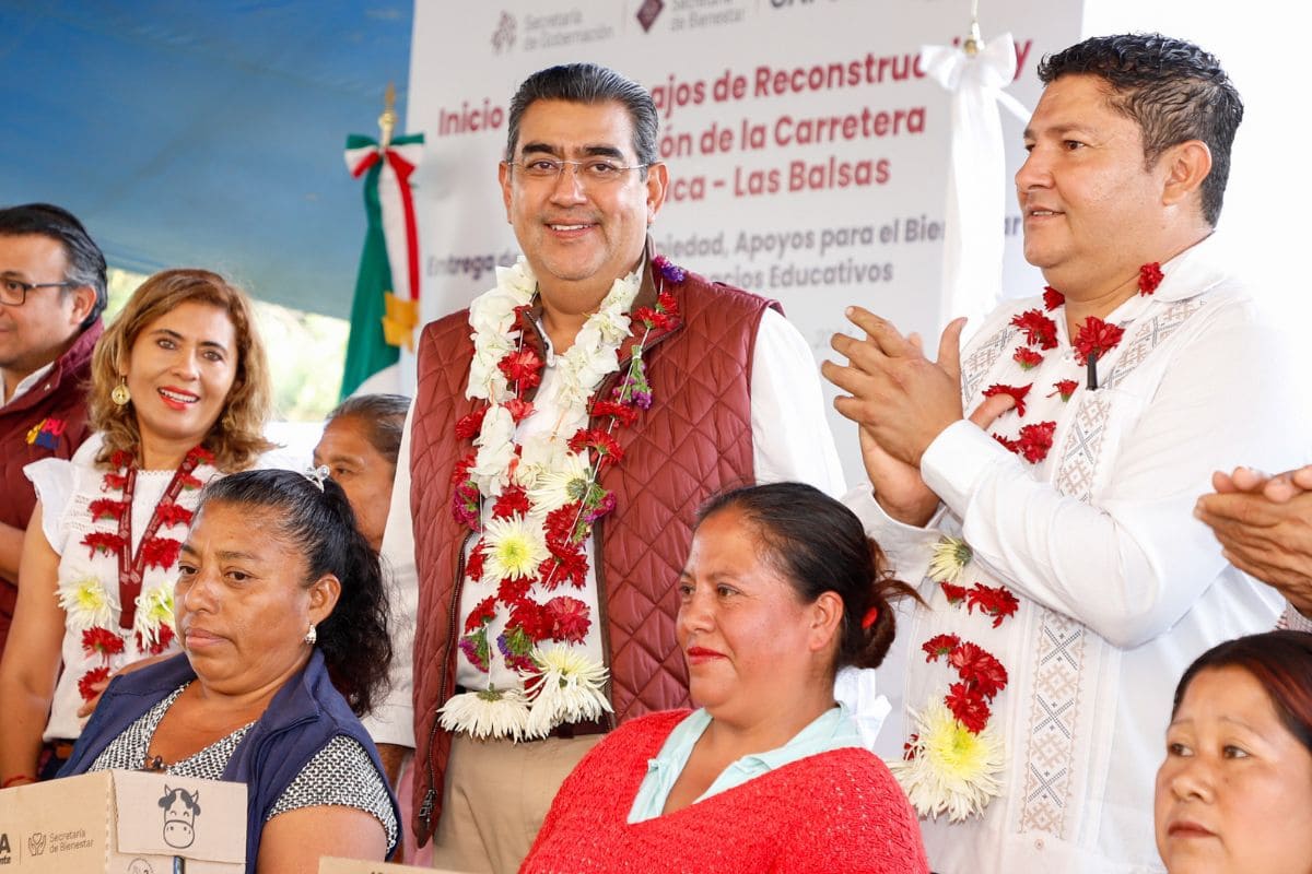 Gobierno de Puebla consolida el progreso y bienestar en cada uno de los 217 municipios: Sergio Salomón 1 Sergio Salomón progreso en municipios de Puebla