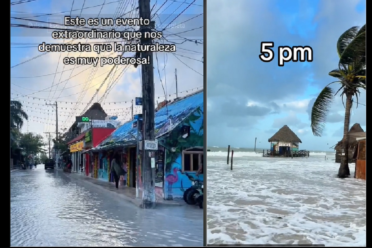 VIDEOS: Frente Frío 32 deja inundada a la Isla de Holbox, Quintana Roo 1 Frente Frío 32 provoca inundaciones en Holbox, Quintana Roo
