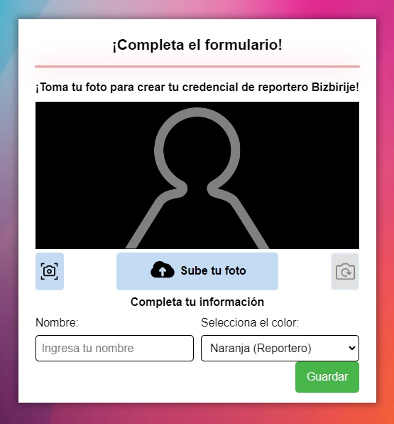 tramitar credencia reportero bizbirije