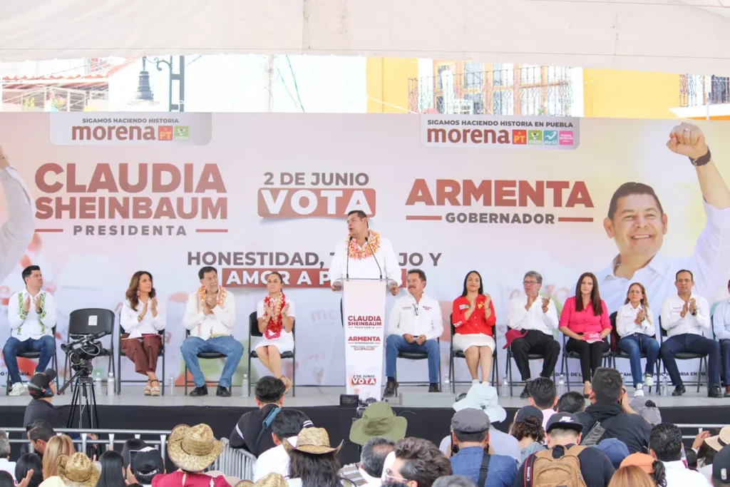 Alejandro Armenta Claudia Sheinbaum arranque MORENA Puebla 2024 6