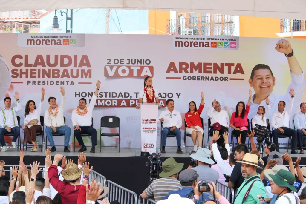 Sheinbaum y Armenta reconocen trabajo del gobernador Sergio Salomón