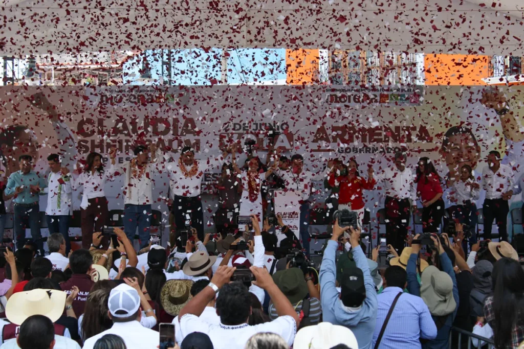 Alejandro Armenta Claudia Sheinbaum arranque MORENA Puebla 2024 9
