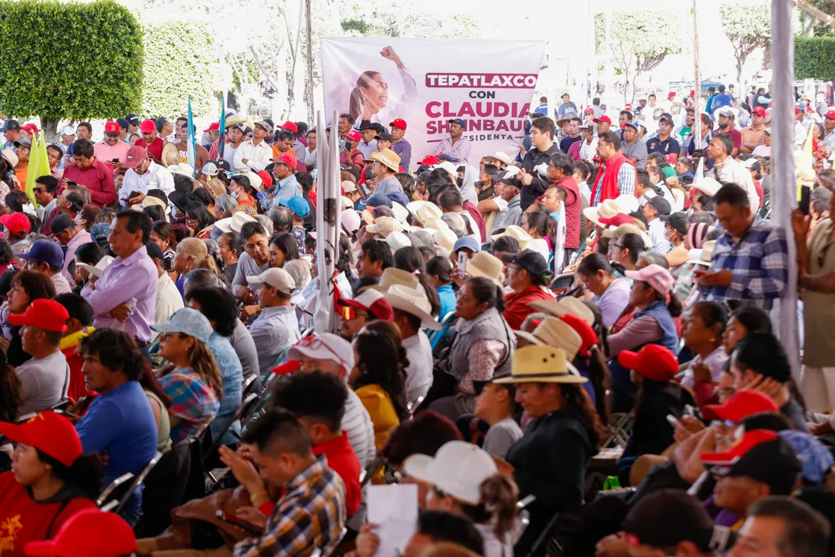 Claudia Sheinbaum gira presidencia de la Republica Tepeaca 4