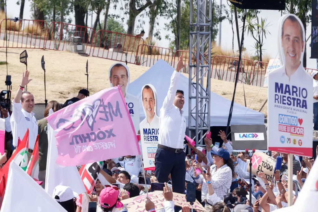 Eduardo Rivera Mario Riestra Xochitl Galvez arranque campana PAN Puebla 2024