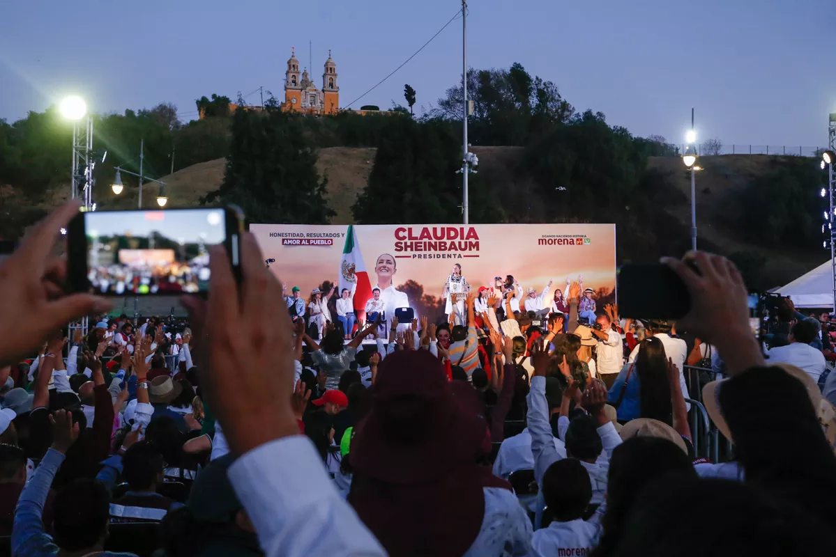 Evento Claudia Sheinbaum gira San Pedro Cholula 4
