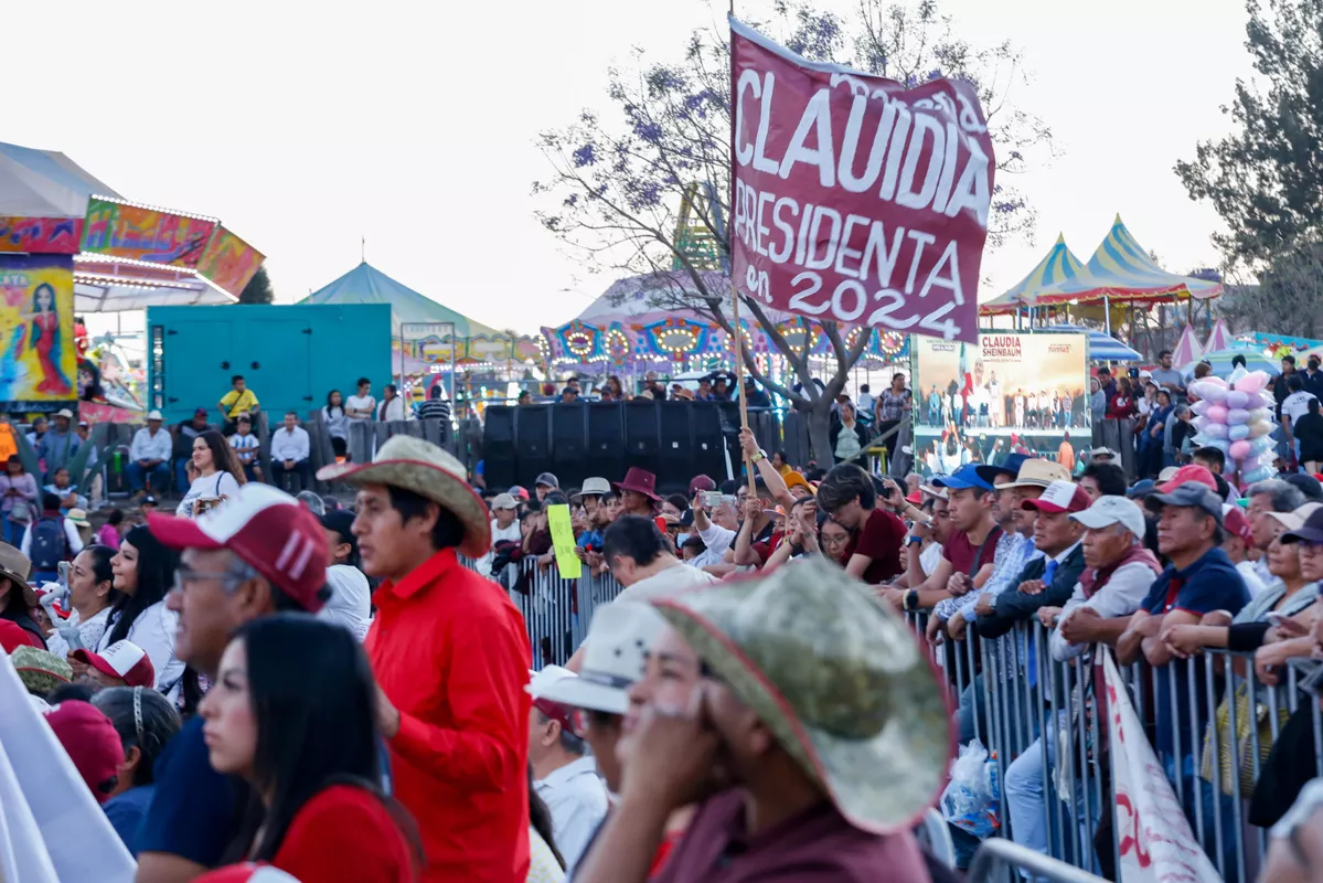 Evento Claudia Sheinbaum gira San Pedro Cholula
