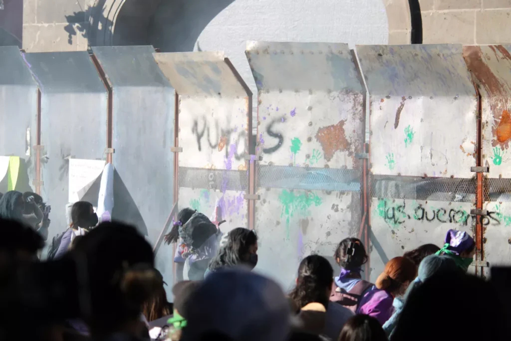 Marcha 8m Puebla zocalo de puebla 15