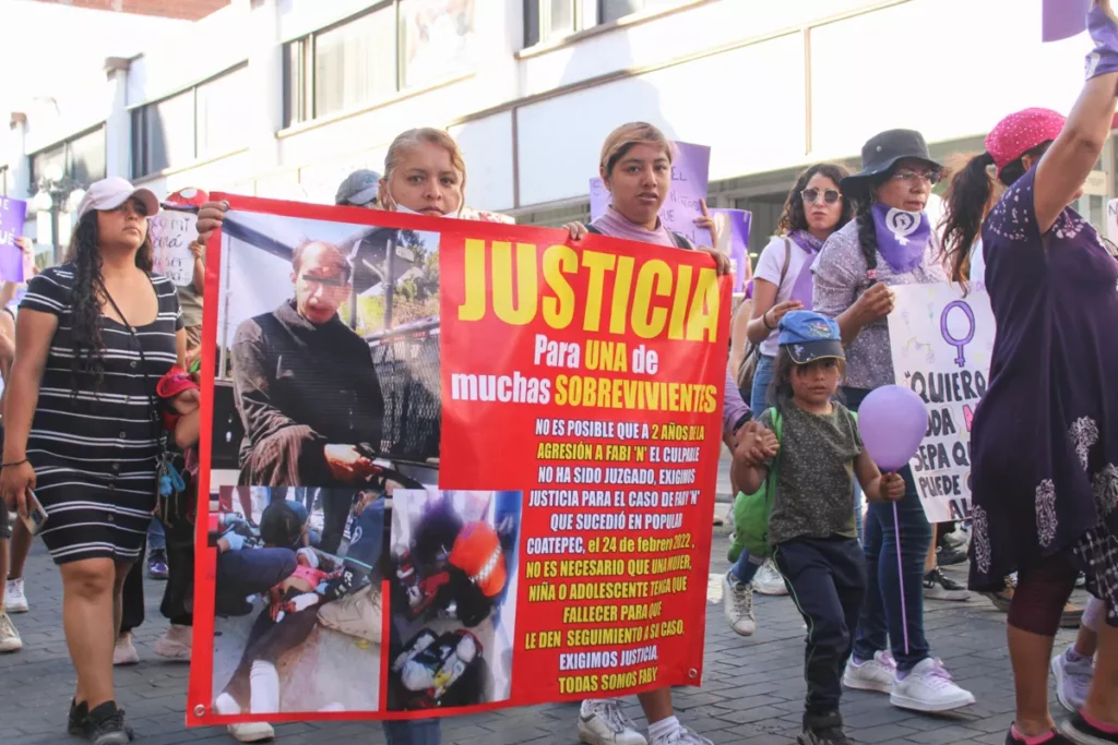Marcha 8m Puebla zocalo de puebla 4