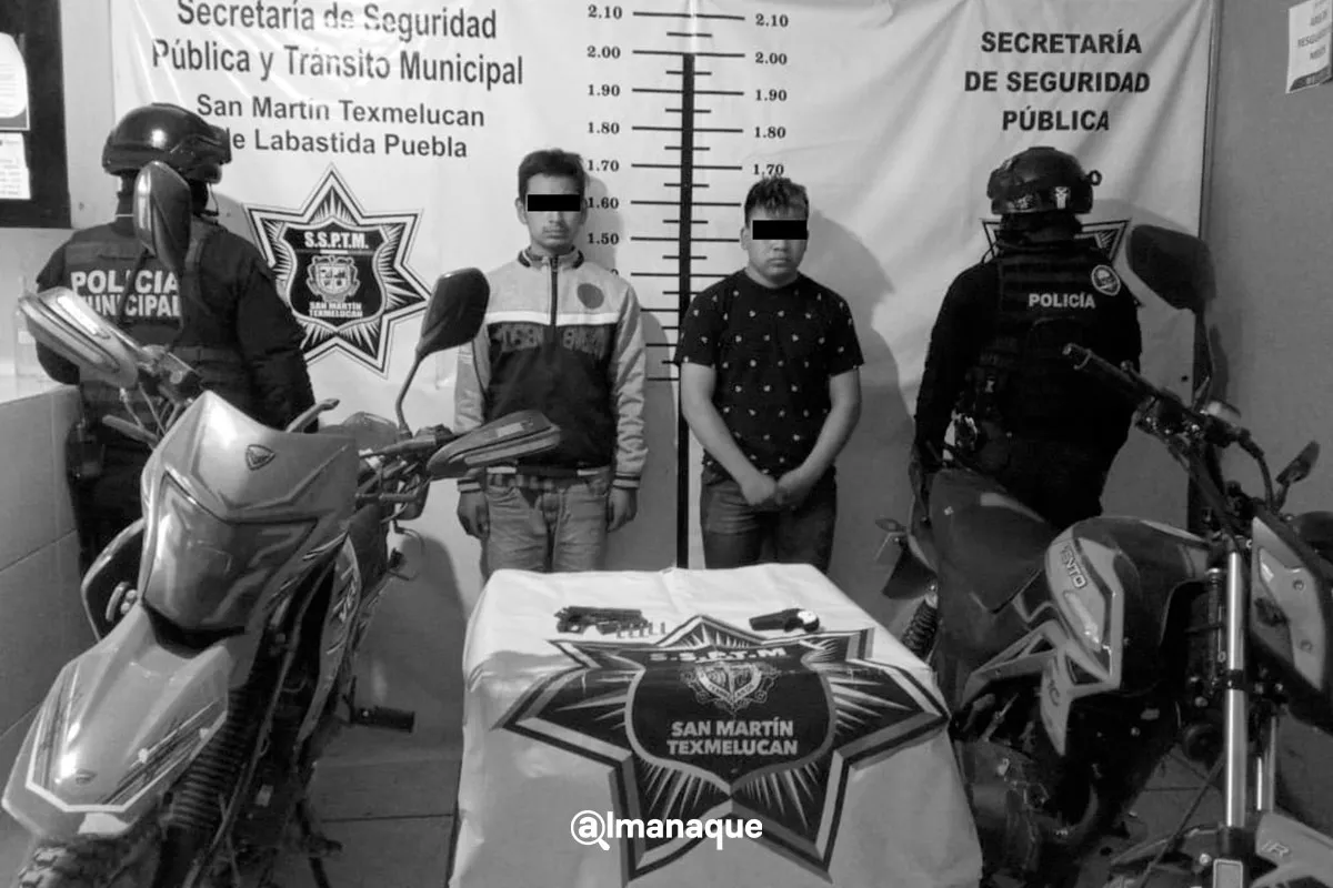 Seguridad Pública de San Martín Texmelucan aseguró a dos masculinos por portación de arma de fuego 1 Seguridad Publica de San Martin Texmelucan aseguro a dos masculinos por portacion de arma de fuego