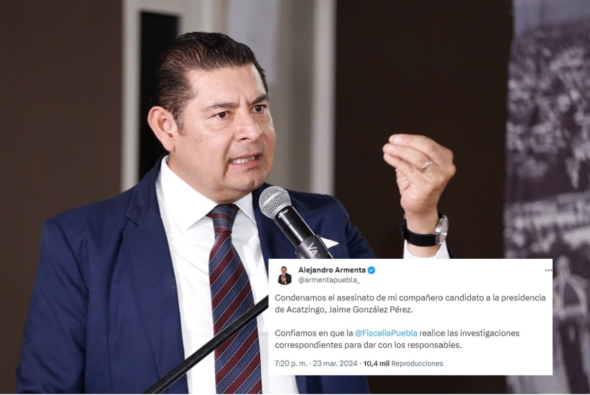 Alejandro Armenta, Lalo Rivera y clase política condenan ejecución de candidato de Morena 1 alejandro armnta condena homicidio jaime gonzalez