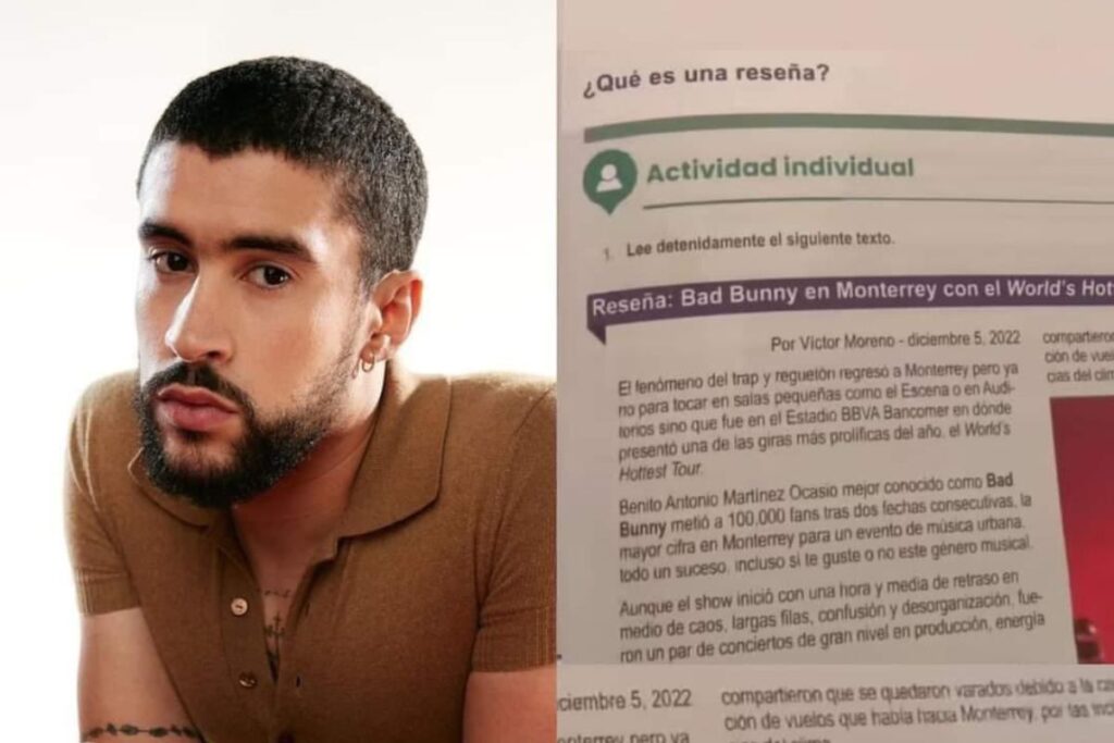 Bad Bunny en libros de la SEP
