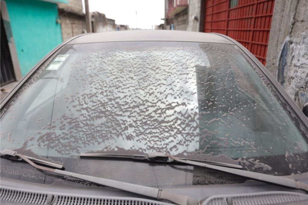 caída de ceniza en Puebla 23 de marzo