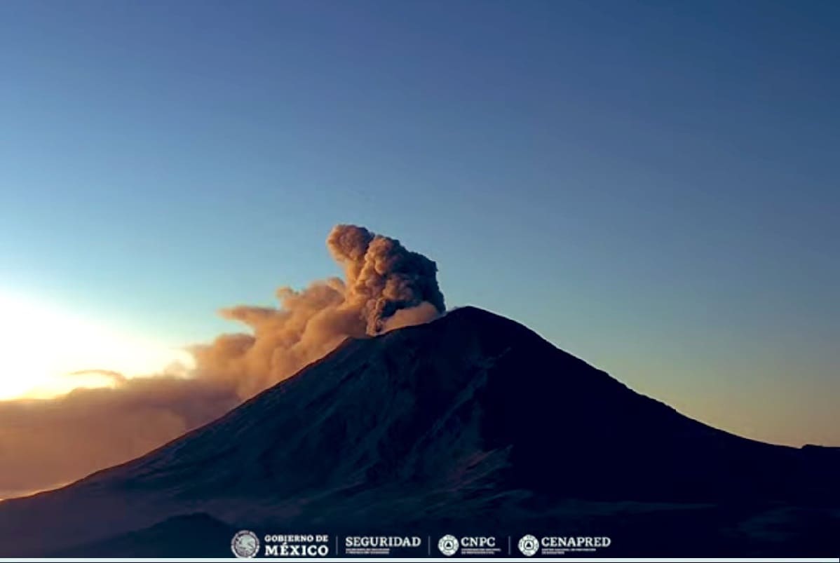 Estos son los municipios con caída de ceniza del Popocatépetl este 6 de marzo 1 caida de ceniza volcan popocatepetl 6 de marzo