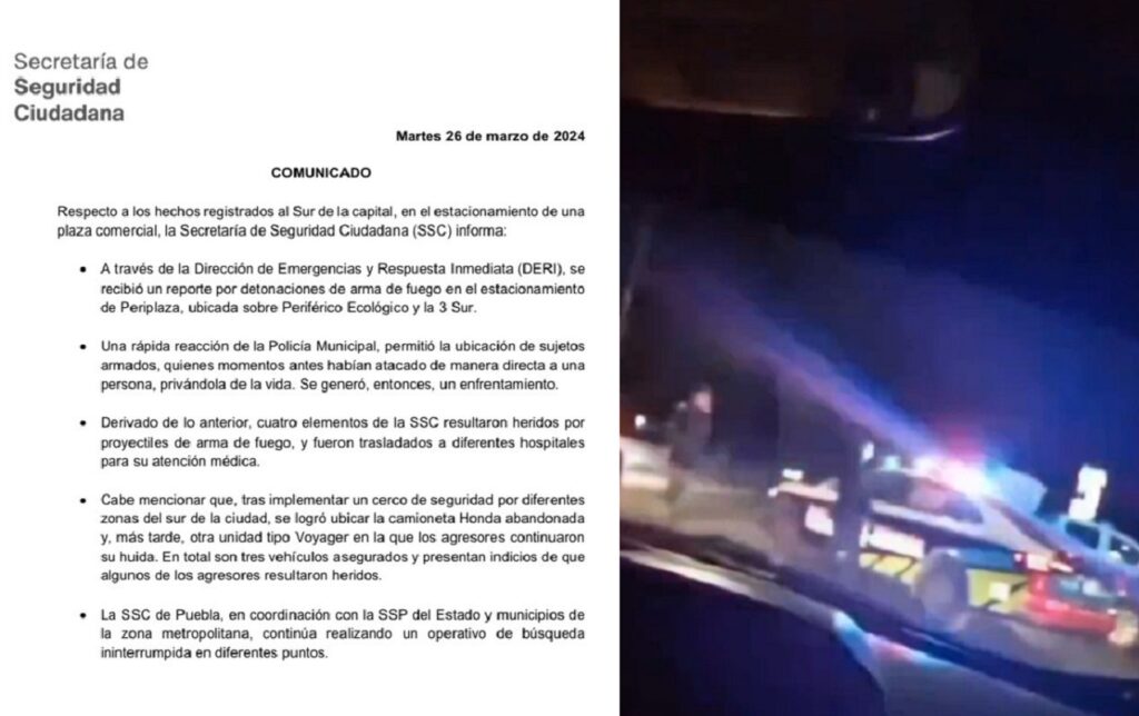 cuatro policias lesionados periplaza