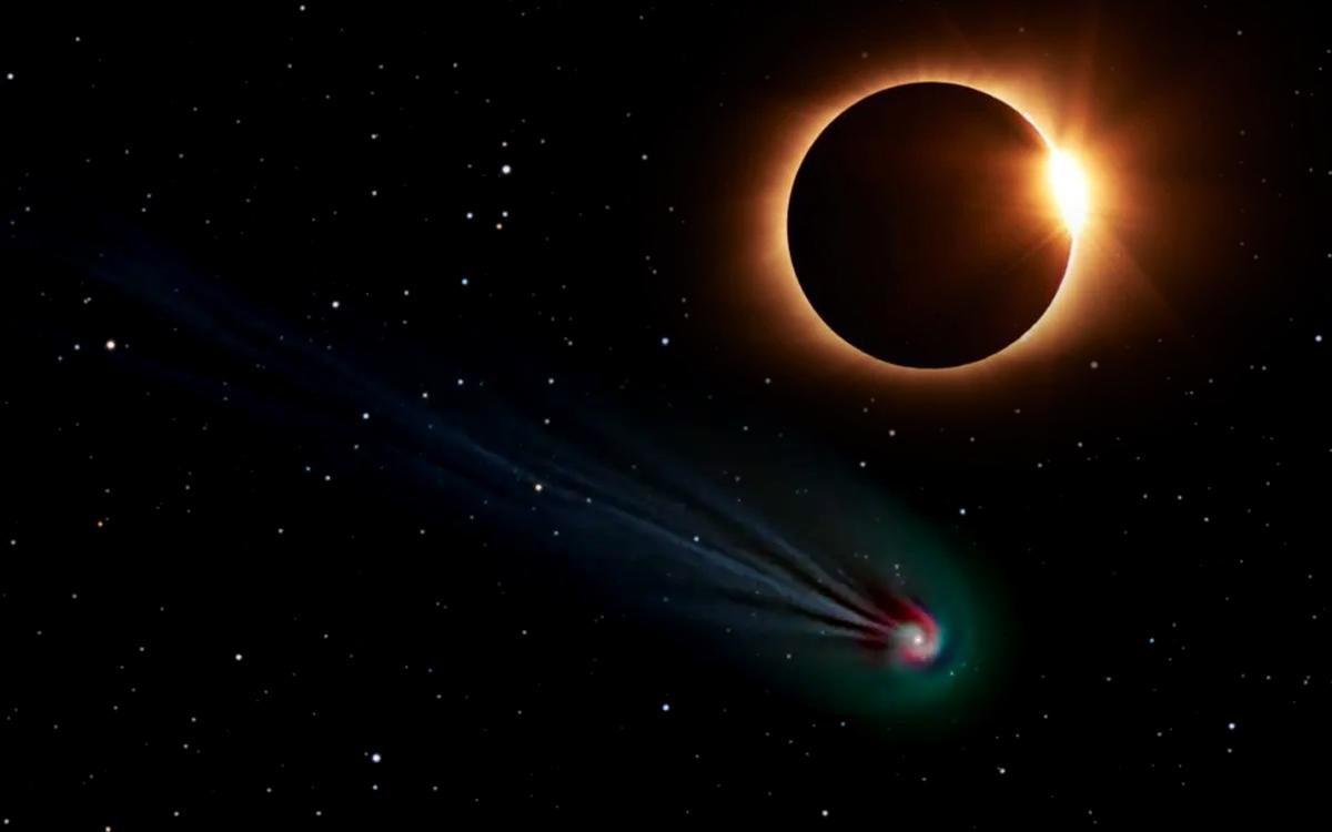 El cometa Diablo brillará en el cielo junto al Eclipse Solar del 8 de abril 1 eclipse cometa diablo nasa 1 8549766 20240321182415