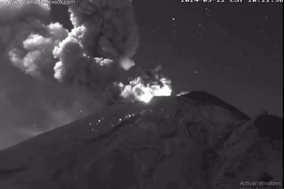 VIDEO: Así fue la explosión que registró el volcán Popocatépetl este 22 de marzo 1 VIDEO: Así fue la explosión que registró el volcán Popocatépetl este 22 de marzo