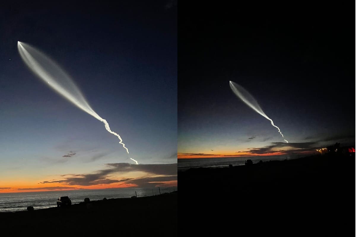 Estas son las mejores fotos que dejó el cohete Falcon 9 de SpaceX en la frontera de México 1 lanzamiento cohete Falcon 9 de SpaceX f