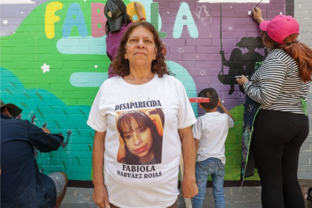 mural de Fabiola, desaparecida en Villa Frontera