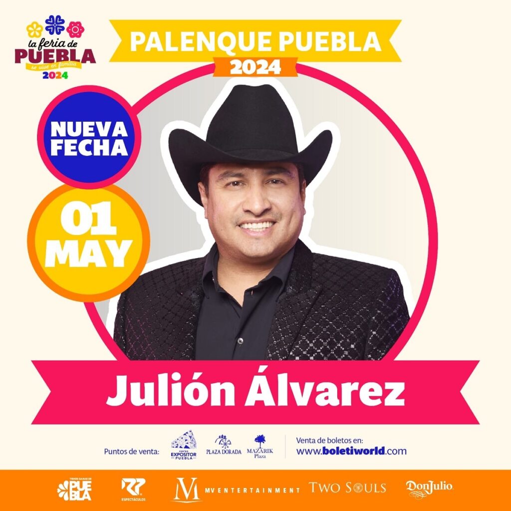 nueva fecha julion alvarez palenque puebla 2024