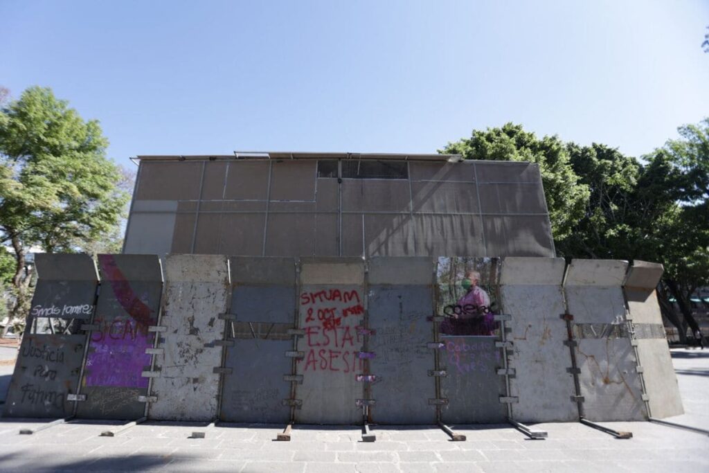 resguardo fuente san miguel marchas del 8m 2024