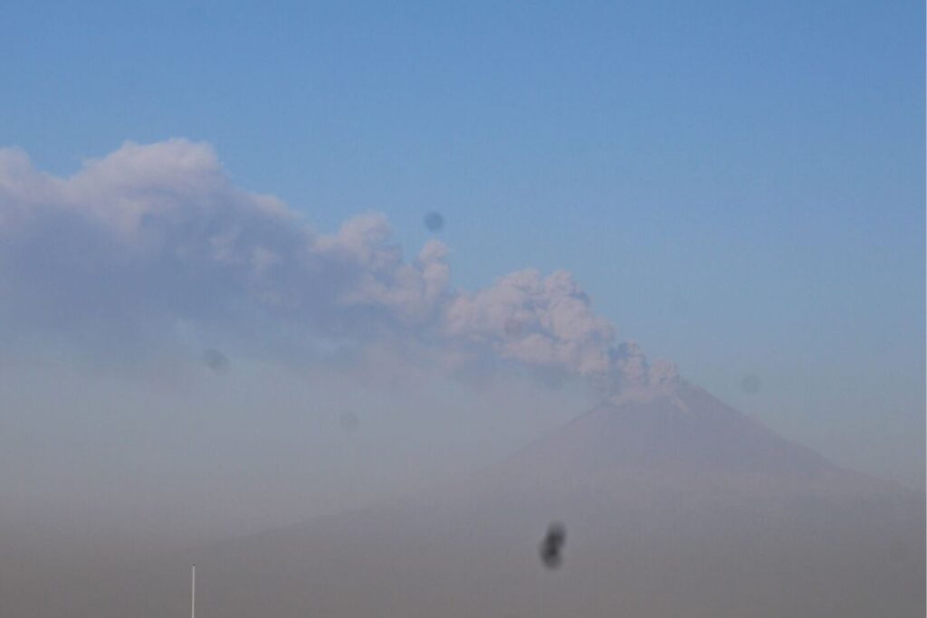 volcán Popocatépetl exhalaciones 7 de marzo 2024