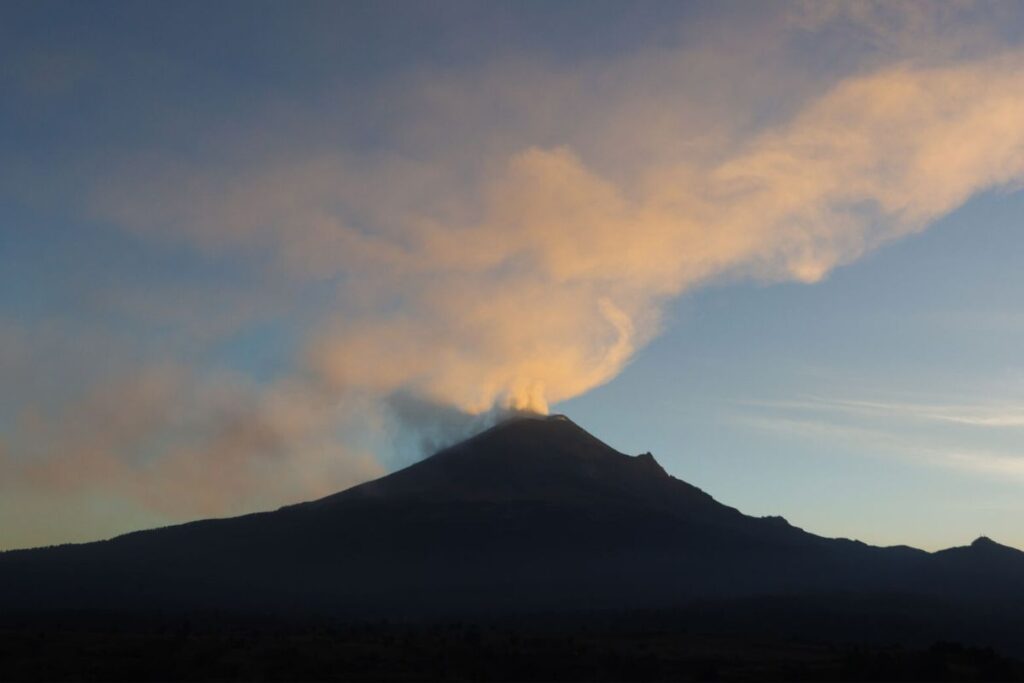 exhalaciones volcán Popocatépetl