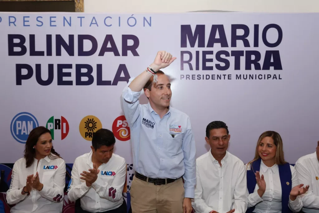Blindar Puebla: 400 patrullas, drones y 15 mil luminarias, las propuestas de Mario Riestra