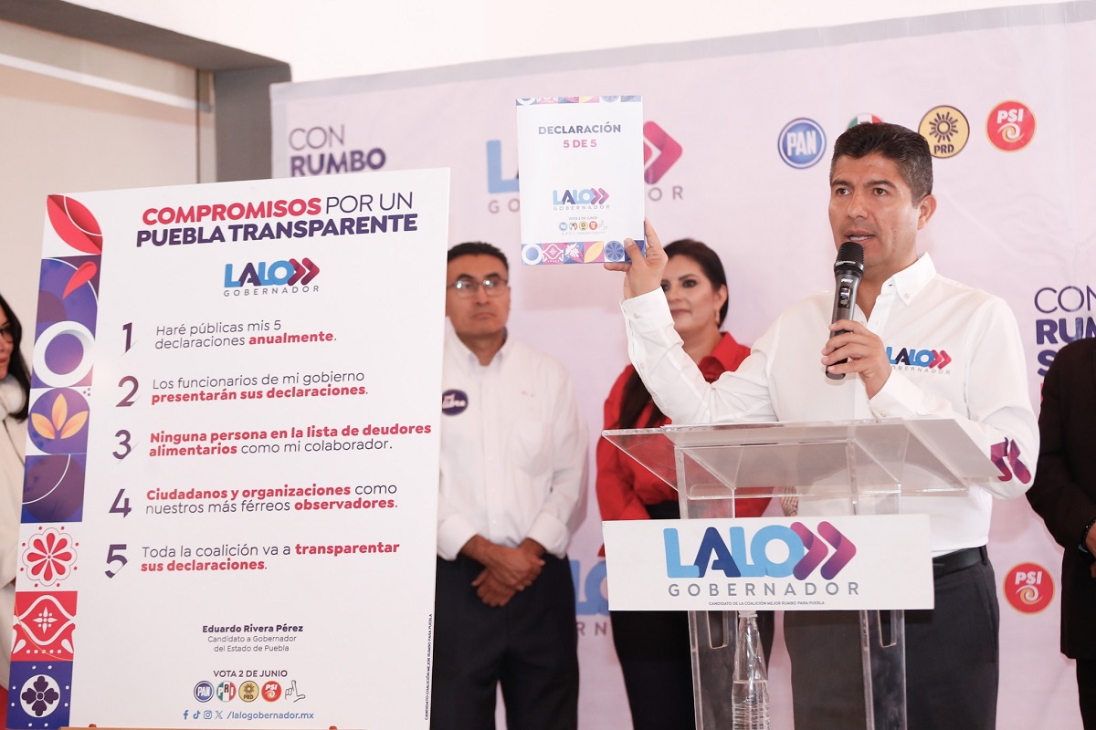 Eduardo Rivera hace pública su declaración 5 de 5; reta a Armenta 1 Eduardo Rivera hace pública su declaración 5 de 5