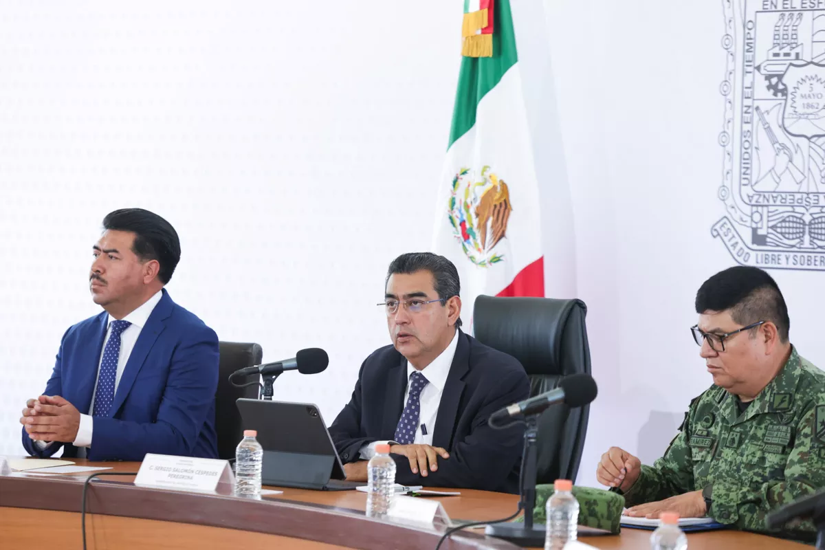 Gobernador Sergio Salomon reunion Gabinete de Seguridad 3