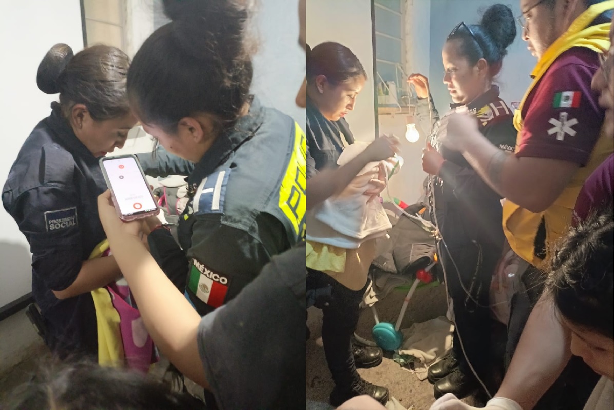 Mujeres de la policía municipal atienden parto en la colonia Constitución Mexicana en Puebla 1 Mujeres policia atienden parto en la colonia Constitucion Mexicana
