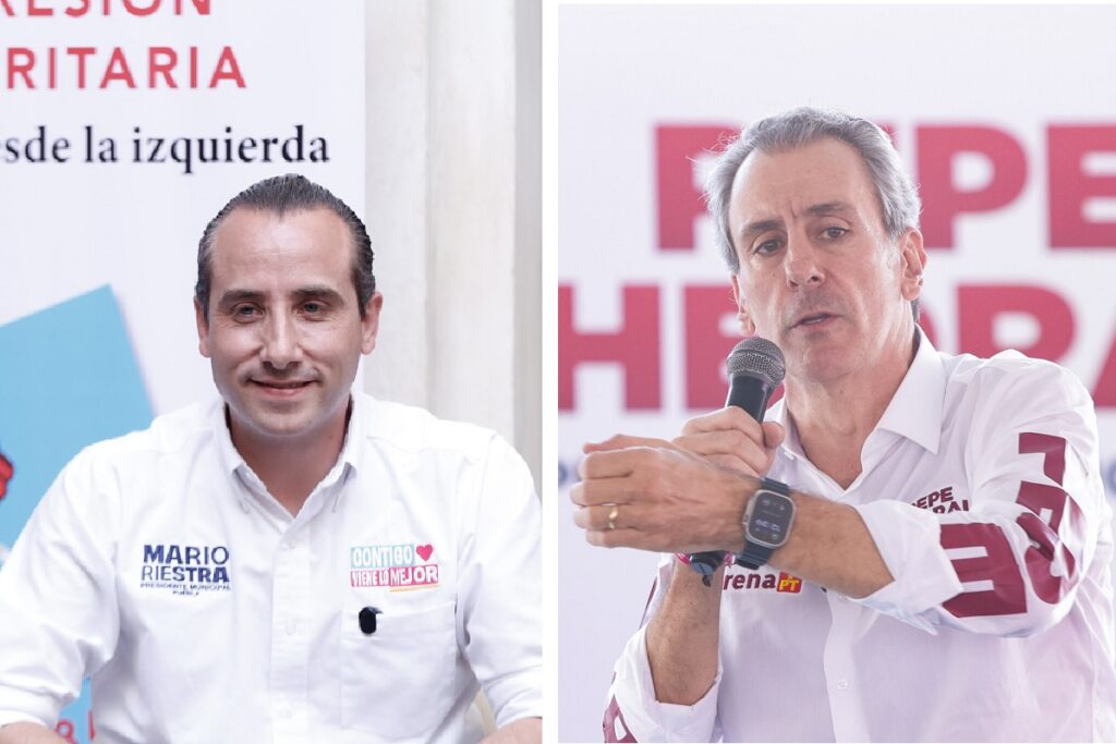 Pide Riestra a Pepe Chedraui definir fecha del debate a la alcaldía de Puebla