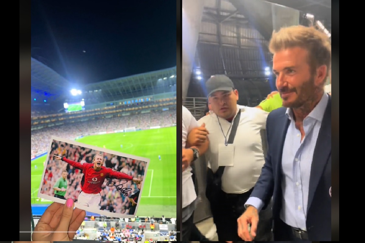 La novia perfecta: Regia consigue autógrafo de David Beckham para su pareja