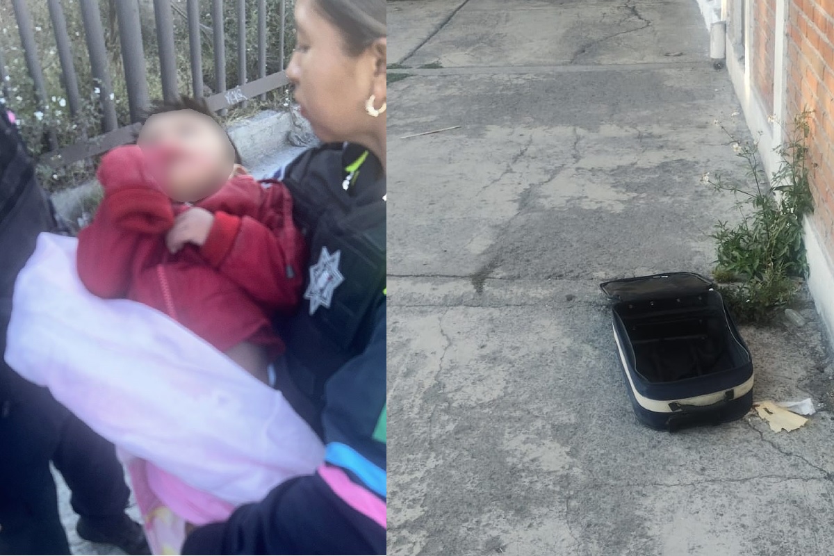 Rescatan a bebé de 2 años abandonado dentro de una maleta en La Loma 1 abandonan a bebe en la loma