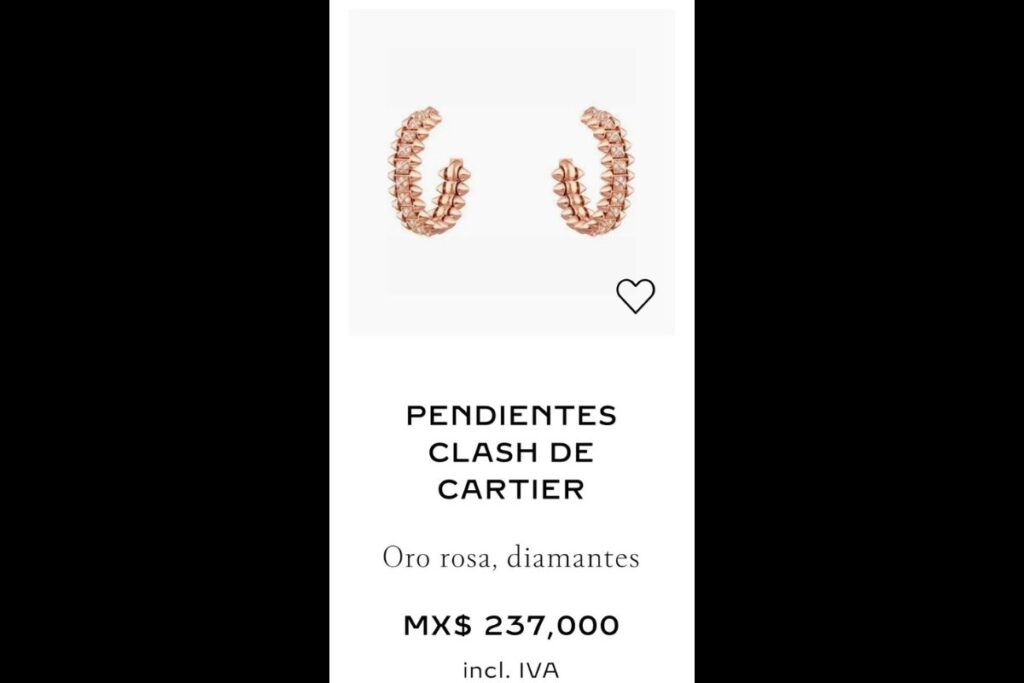aretes Cartier en 200 pesos