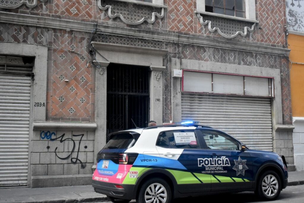 asalto en óptica del Centro de Puebla