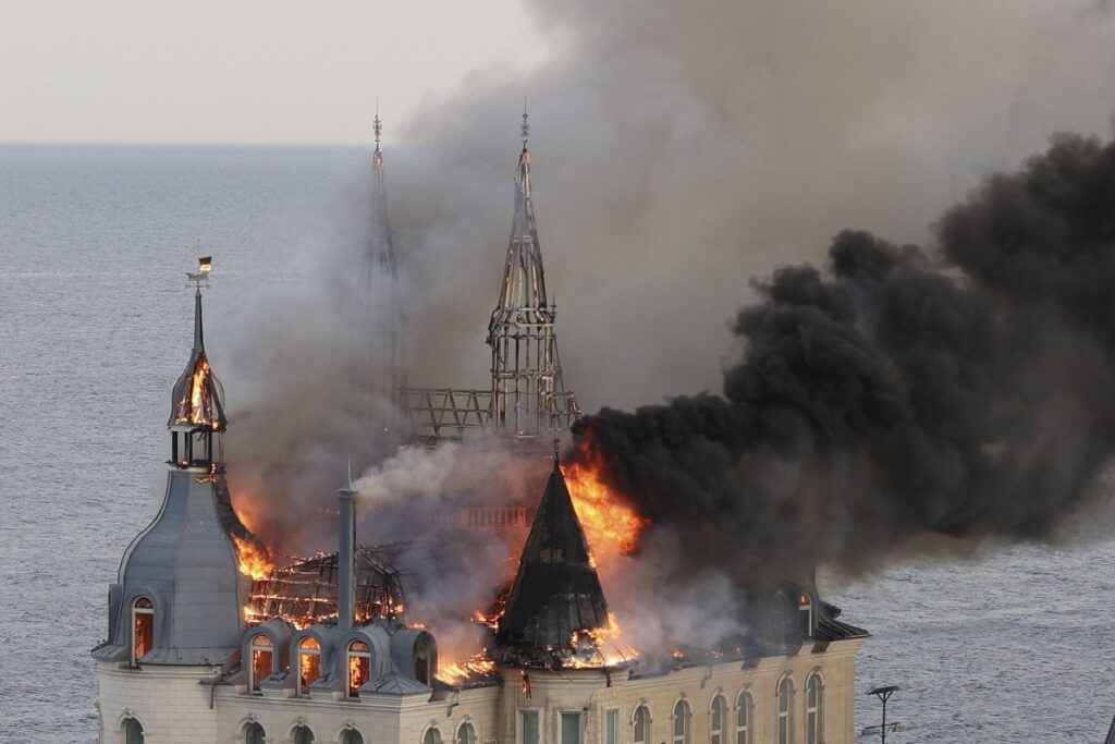 Castillo de Harry Potter", en Odesa, es alcanzado por un misil ruso