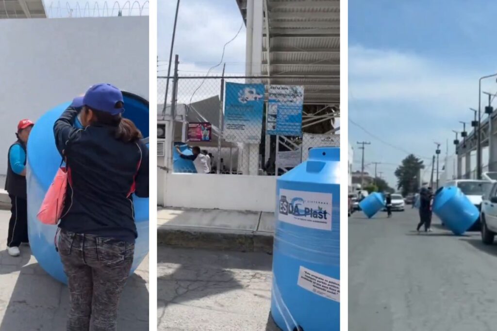 ayuntamiento de Puebla denuncia entrega de tinacos