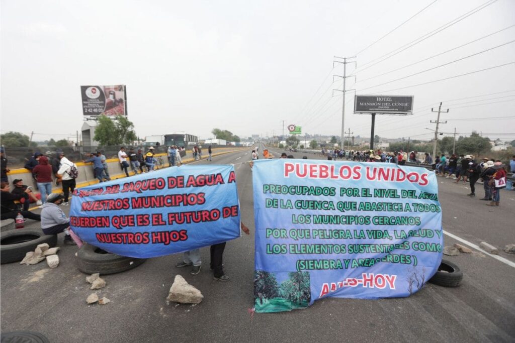 bloqueada mexico puebla protesta