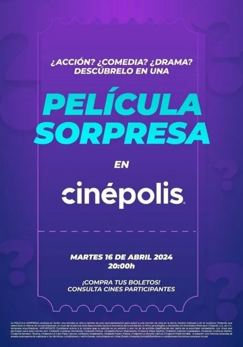 cinepolis pelicula sorpresa