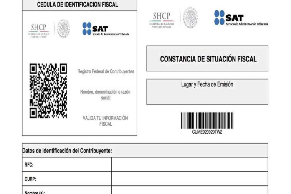 ¿Qué es la constancia de situación fiscal y cómo obtenerla en el SAT? 1 constancia de situación fiscal