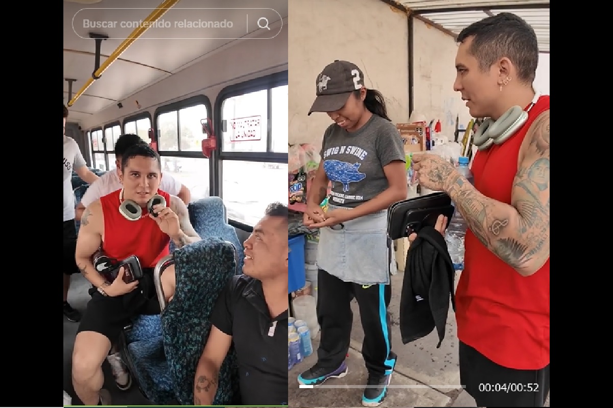 VIDEOS: Edwin Luna se pasea en el Mercado Hidalgo y se sube a cantar a camiones 1 Edwin Luna disfruta de Puebla y sorprende a fans con paseo en transporte público