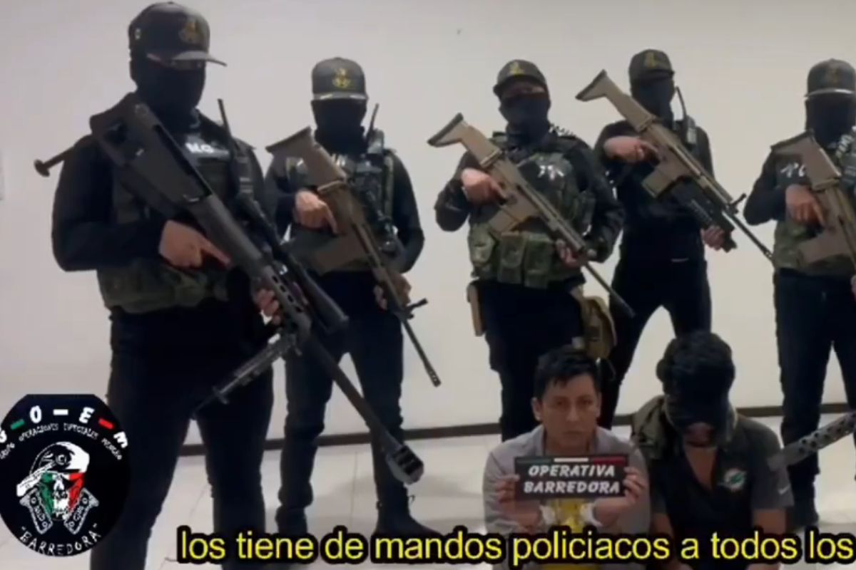 Reaparece “El Tiburón” en video; Operativa Barredora amenaza a mandos policiales corruptos 1 El Tiburón reaparece en video