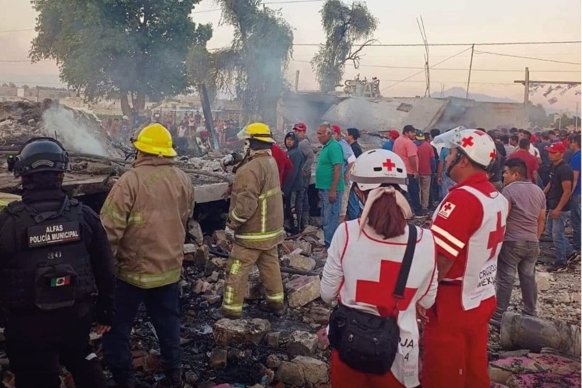 Explosión en polvorín clandestino de Texmelucan deja tres muertos 1 explosión de polvorín clandestino