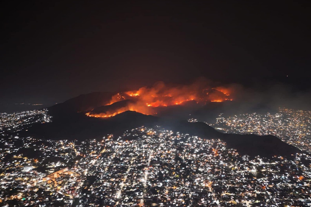 FOTOS: Incendio forestal pone en alerta a Acapulco 1 inceidio forestal acapulco