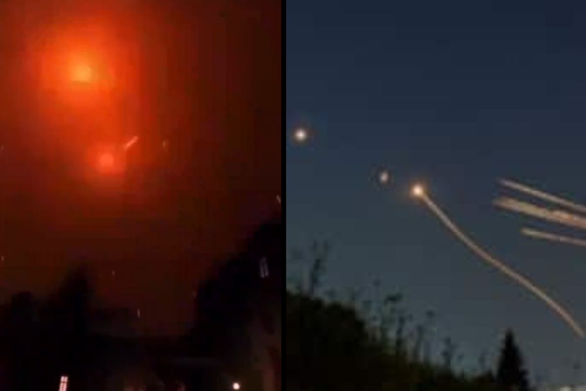 VIDEOS: Así se ve la defensa de Israel contra ataques de Irán 1 defensa de Israel contra Irán