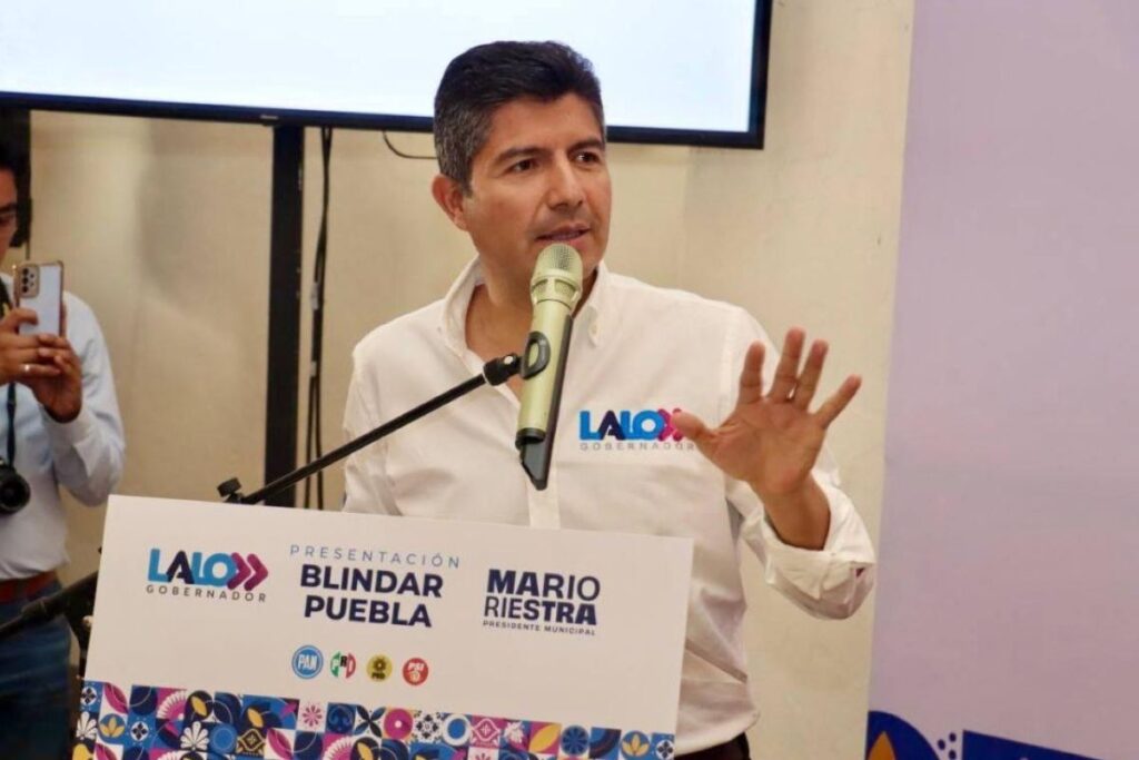 Lalo Rivera va por rumbo seguro para Puebla