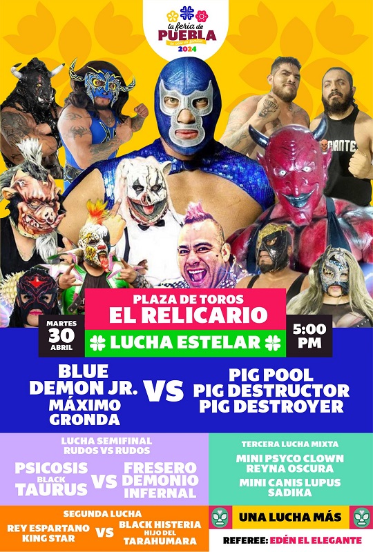 luchas feria de puebla 2024